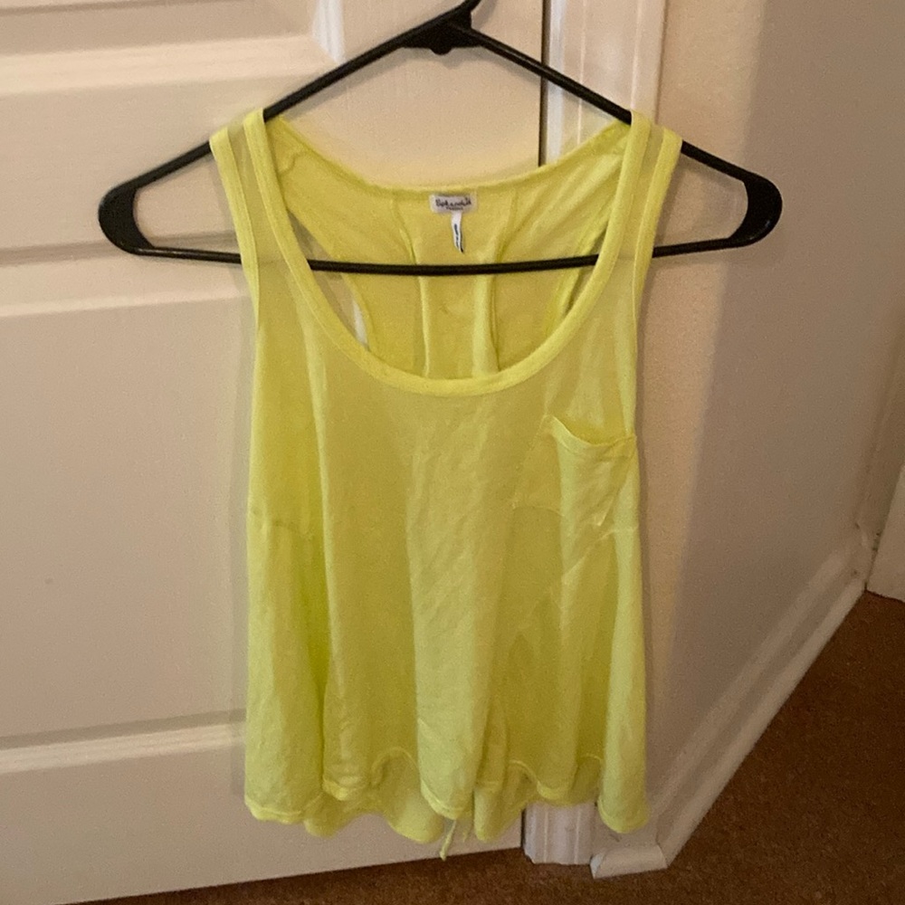 Like new lime colored Splendid Tank